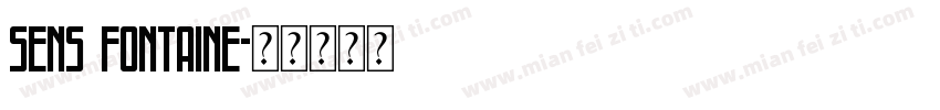 sens fontaine字体转换